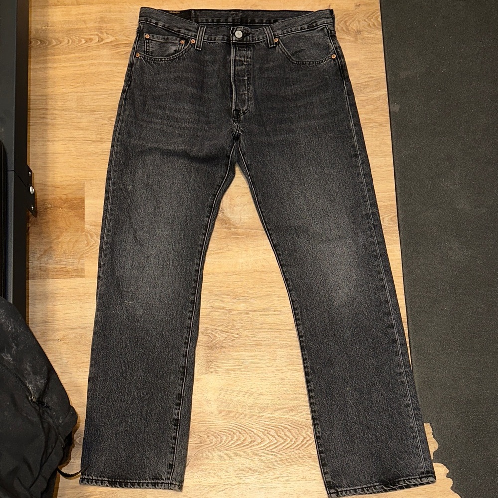 Levi's Dark Gray Straight Jeans